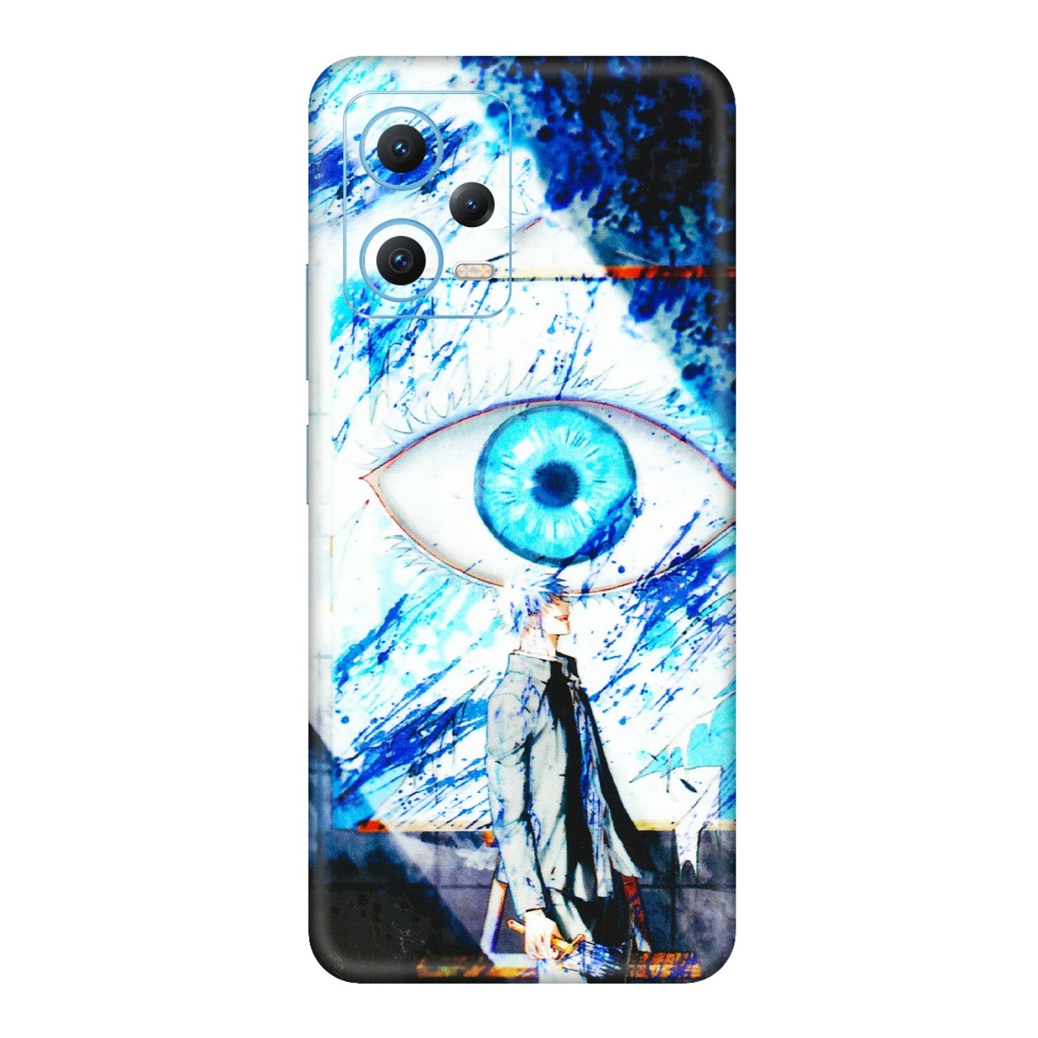 Xiaomi Redmi Phone Skins (All Models) - Gojo Satoru evil eye - 3D Embossed Finish (L-239) Redmi Note 12 5G