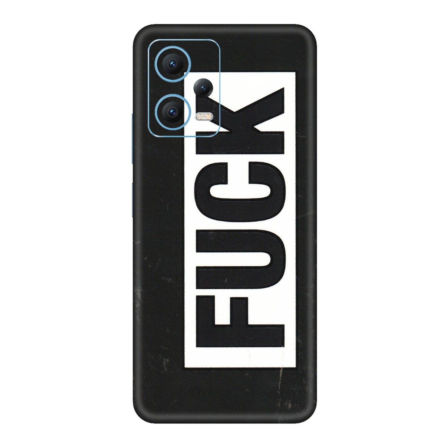 Xiaomi Redmi Phone Skins (All Models) - The F Word - 3D Embossed Finish (L-255) Redmi Note 12 5G