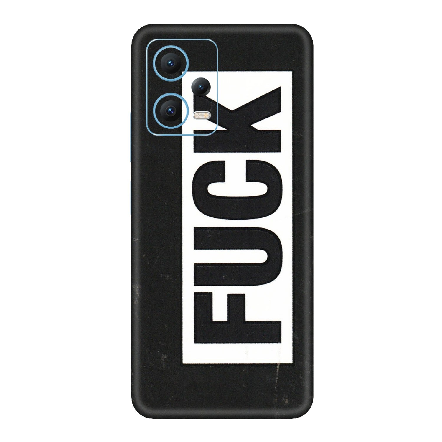 Xiaomi Redmi Phone Skins (All Models) - The F Word - 3D Embossed Finish (L-255) Redmi Note 12 5G