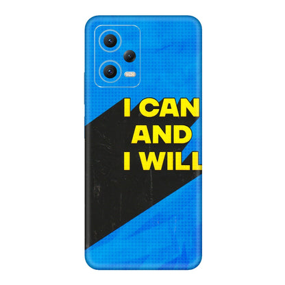 Xiaomi Redmi Phone Skins (All Models) - I Can And I Will - 3D Embossed Finish (L-281) Redmi Note 12 5G