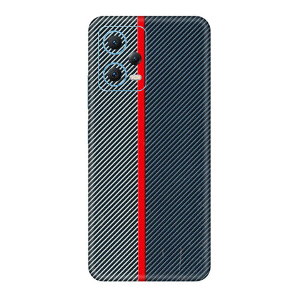 Xiaomi Redmi Phone Skins (All Models) - Blue Sober Lines - 3D Embossed Finish (L-305) Redmi Note 12 5G