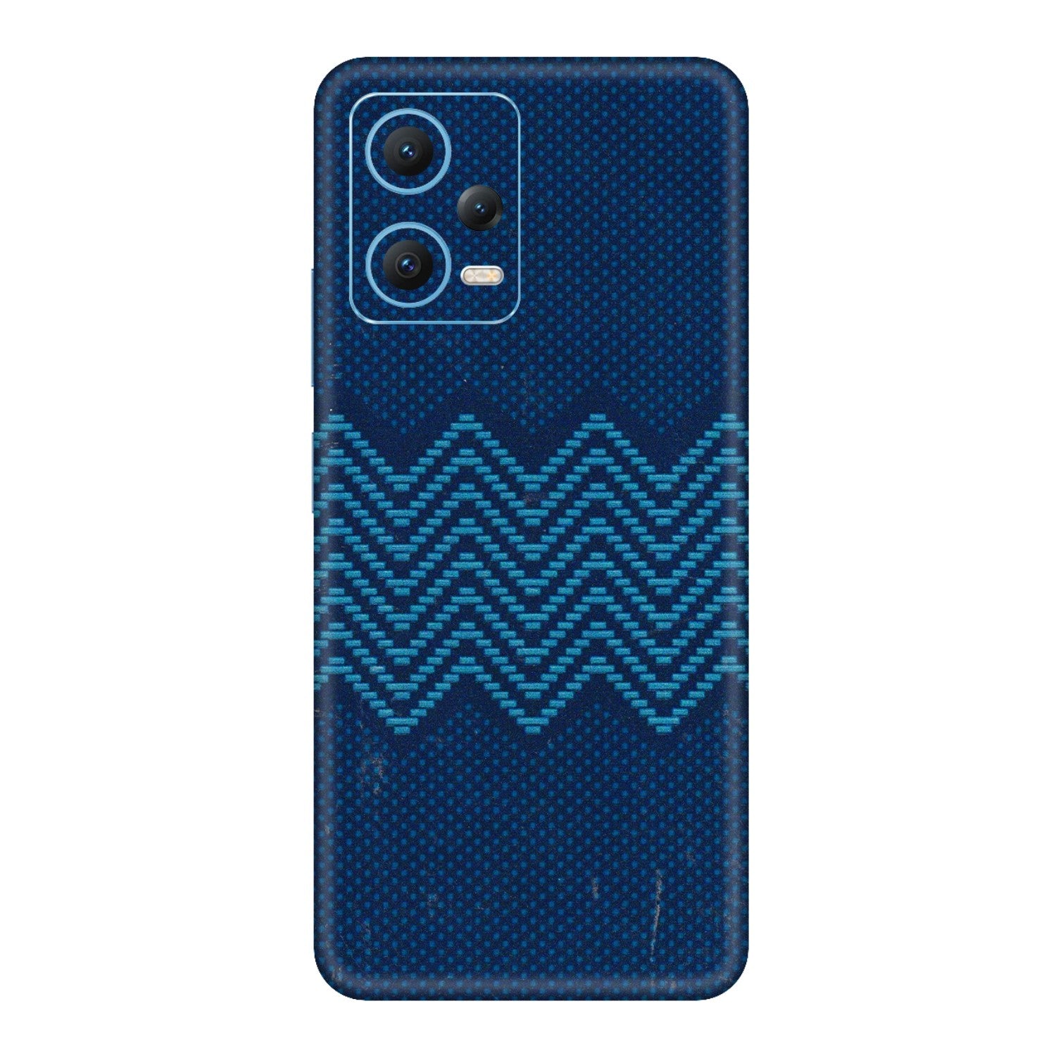 Xiaomi Redmi Phone Skins (All Models) - Blue Sober Waves - 3D Embossed Finish (L-306) Redmi Note 12 5G