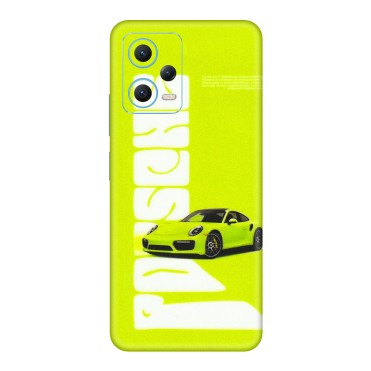Xiaomi Redmi Phone Skins (All Models) - Lime Green Porche - 3D Embossed Finish (L-30) Redmi Note 12 5G