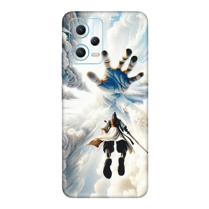 Xiaomi Redmi Phone Skins (All Models) - Big Hand With Monkey King - 3D Embossed Finish (L-323) Redmi Note 12 5G