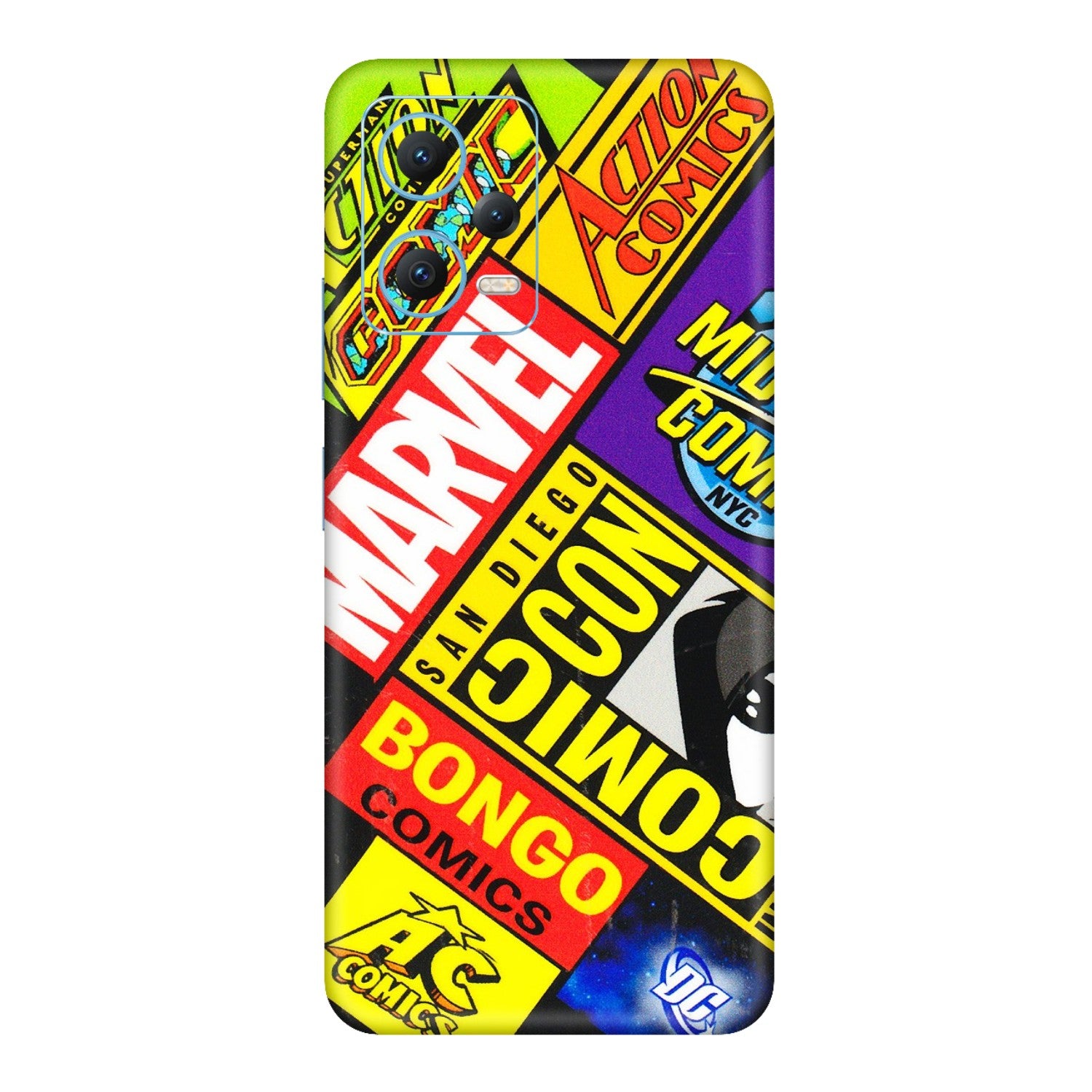 Xiaomi Redmi Phone Skins (All Models) - Bongo Comic Con - 3D Embossed Finish (L-325) Redmi Note 12 5G