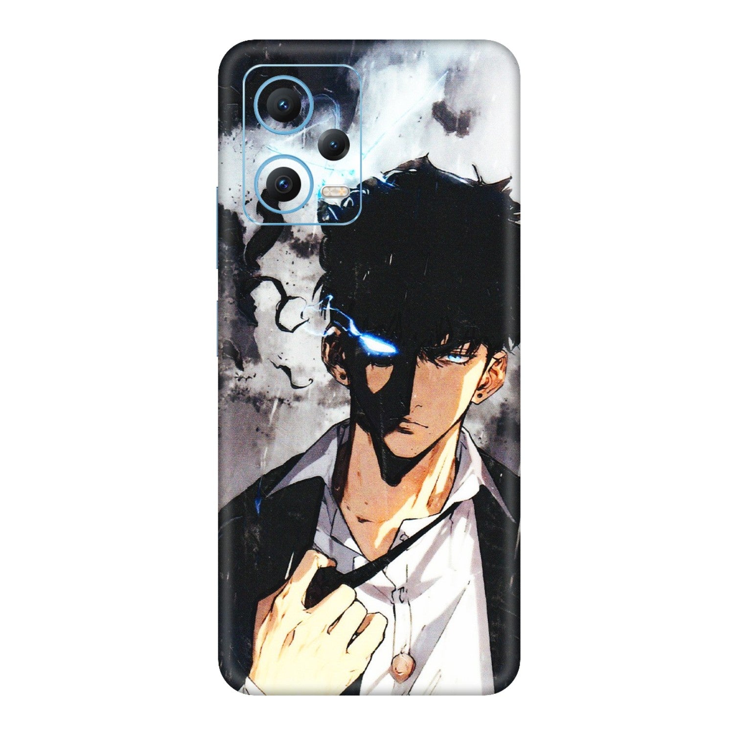 Xiaomi Redmi Phone Skins (All Models) - Sung Jinwoo Manhwa Anime - 3D Embossed Finish (L-328) Redmi Note 12 5G
