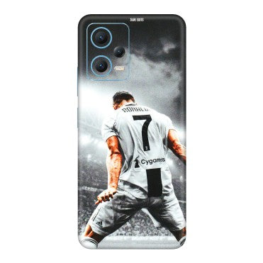 Xiaomi Redmi Phone Skins (All Models) - Ronaldo CR7 Crazy - 3D Embossed Finish (L-44) Redmi Note 12 5G