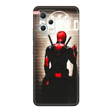 Xiaomi Redmi Phone Skins (All Models) - Deadpool - 3D Embossed Finish (L-56) Redmi Note 12 5G