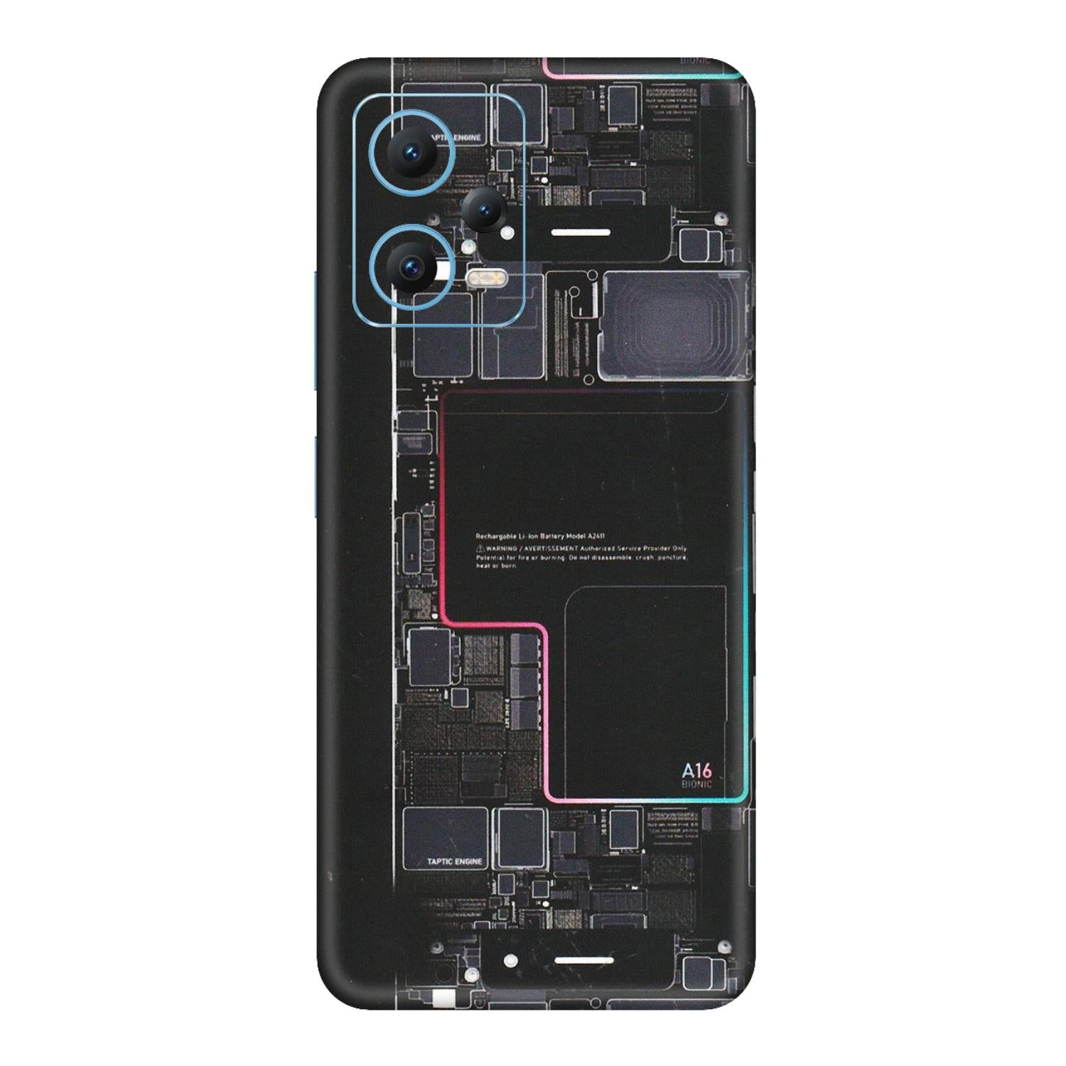 Xiaomi Redmi Phone Skins (All Models) - Motherboard Circuit Layout - Matte Finish (M-117) Redmi Note 12 5G