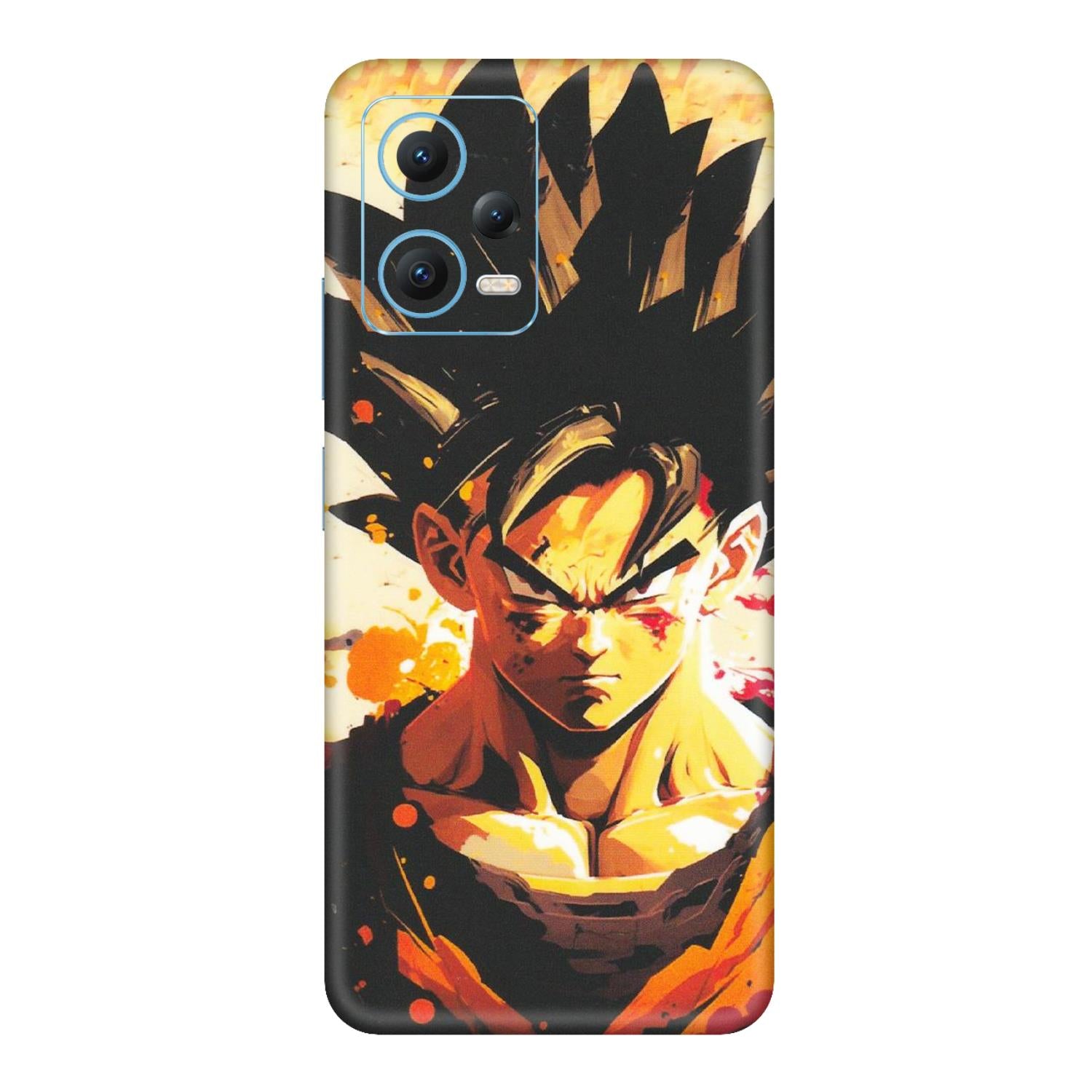 Xiaomi Redmi Phone Skins (All Models) - Angry Goku - Matte Finish (M-12) Redmi Note 12 5G