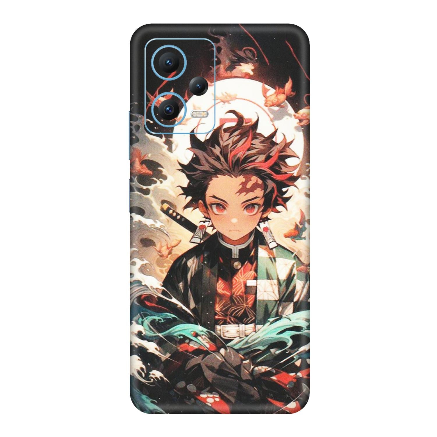 Xiaomi Redmi Phone Skins (All Models) - Tanjiro Demon Slayer Anime - Matte Finish (M-158) Redmi Note 12 5G