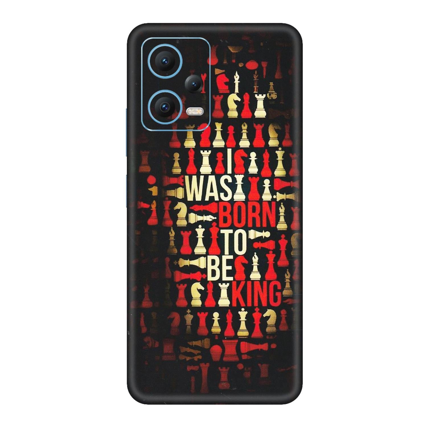 Xiaomi Redmi Phone Skins (All Models) - Born To Be King - Matte Finish (M-73) Redmi Note 12 5G