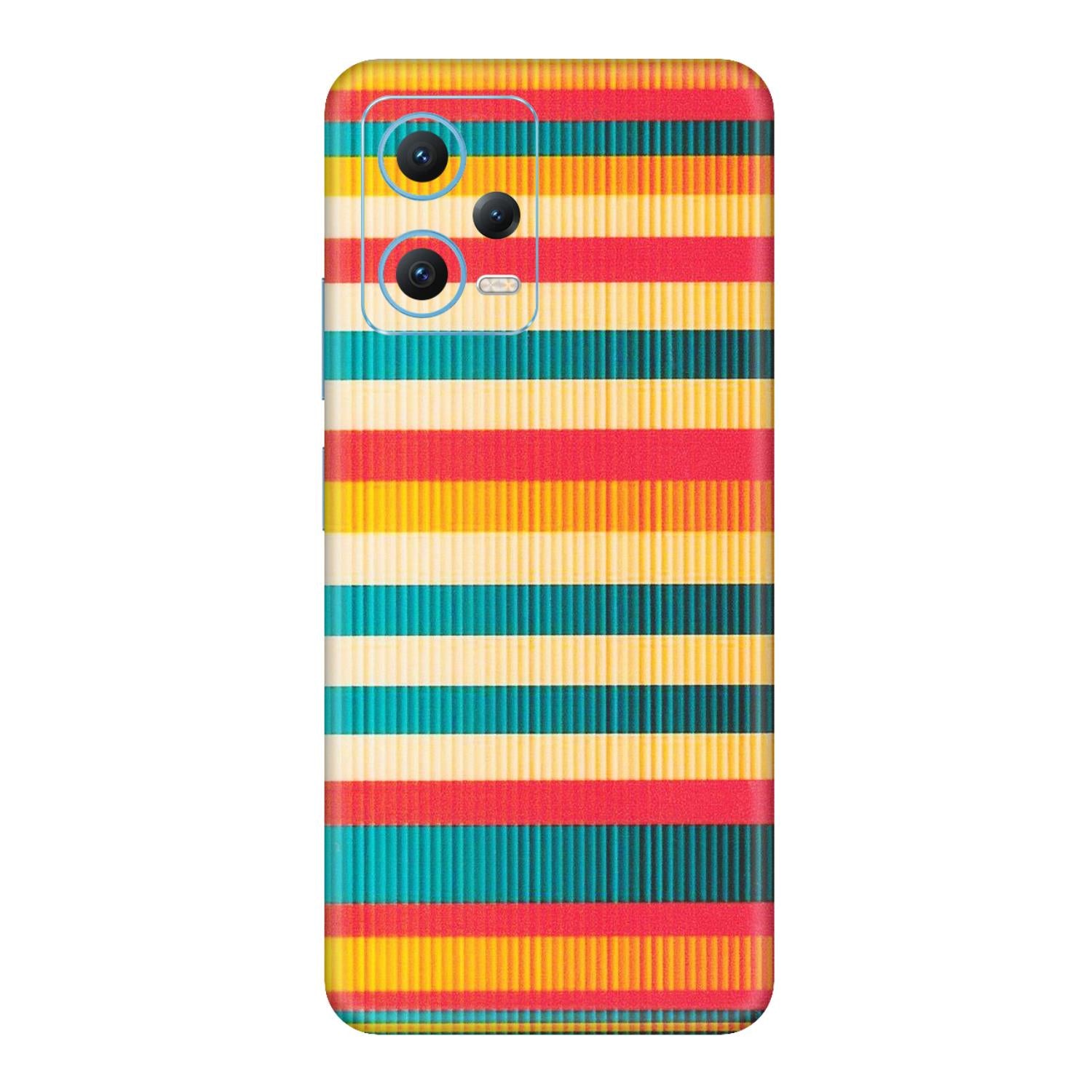 Xiaomi Redmi Phone Skins (All Models) - Colourful Stripes Soothing Effect - Matte Finish (M-86) Redmi Note 12 5G