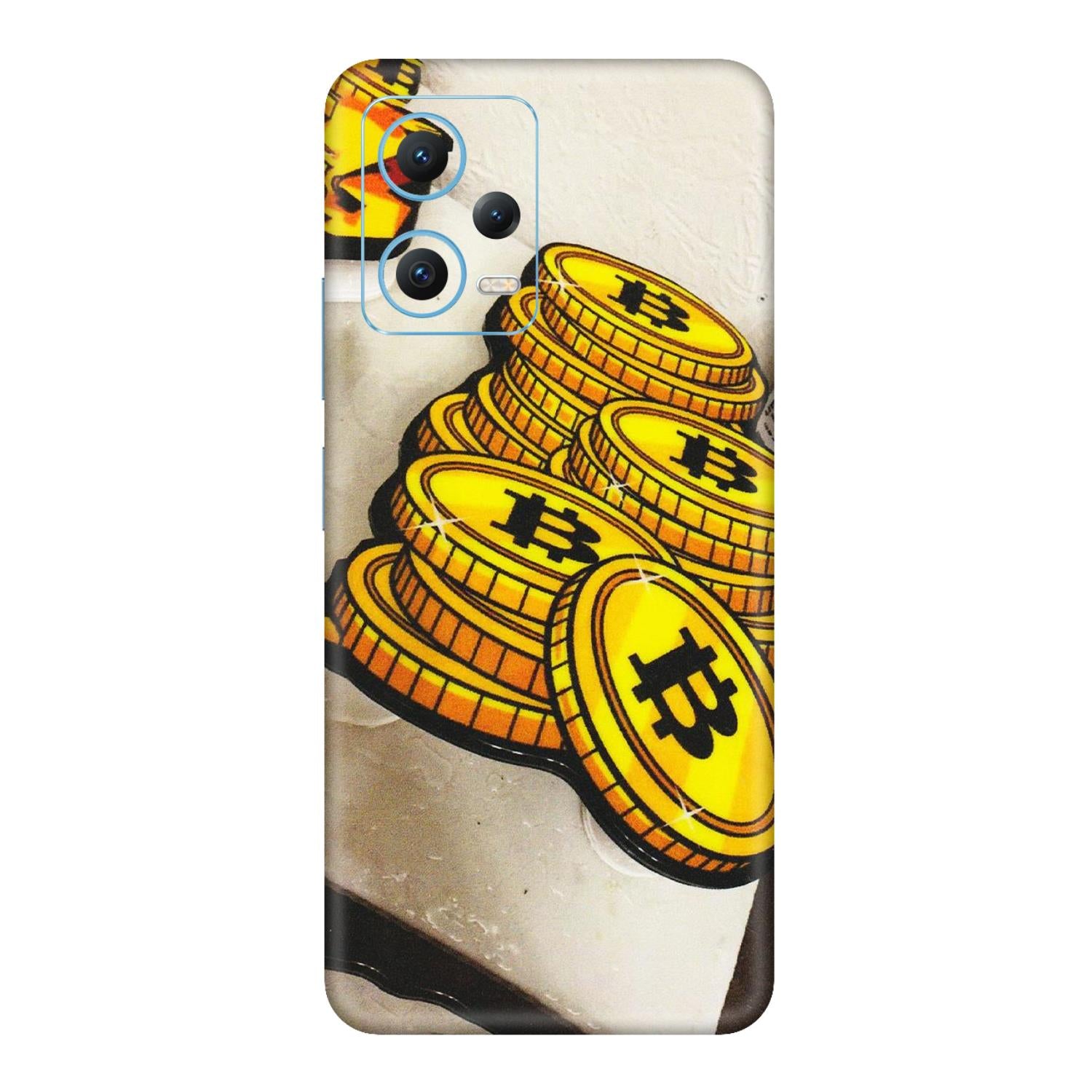 Xiaomi Redmi Phone Skins (All Models) - Billionaire Bitcoin Collection - Matte Finish (M-92) Redmi Note 12 5G