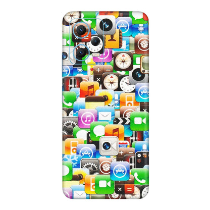 Xiaomi Redmi Phone Skins (All Models) - All Apple Icons - Matte Finish (M-93) Redmi Note 12 5G