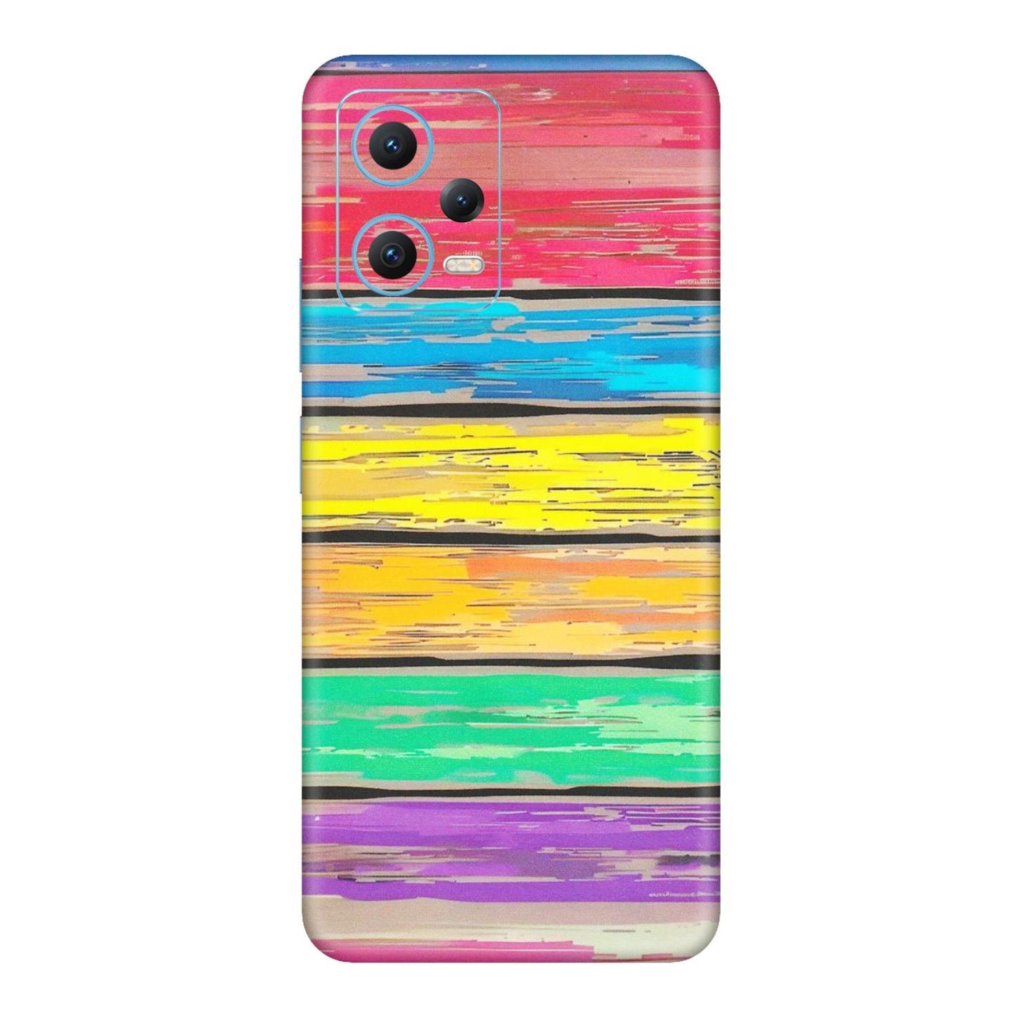 Xiaomi Redmi Phone Skins (All Models) - Multi Colour Wooden Wall - Matte Finish (M-96) Redmi Note 12 5G