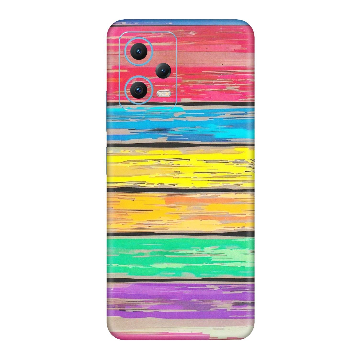 Xiaomi Redmi Phone Skins (All Models) - Multi Colour Wooden Wall - Matte Finish (M-96) Redmi Note 12 5G