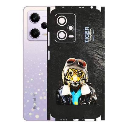 Xiaomi Redmi Phone Skins (All Models) - Rider Tiger - 3D Embossed Finish (L-113) Redmi Note 12 Pro 5G