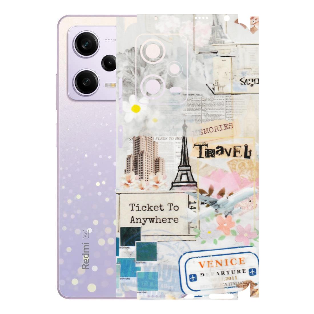 Xiaomi Redmi Phone Skins (All Models) - Travel Memories - Transparent Finish (T-09) Redmi Note 12 Pro 5G