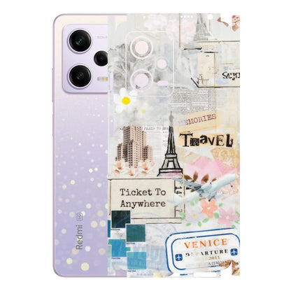 Xiaomi Redmi Phone Skins (All Models) - Travel Memories - Transparent Finish (T-09) Redmi Note 12 Pro 5G