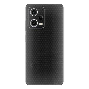 Xiaomi Redmi Phone Skins (All Models) - Black honeycomb - 3D Embossed Finish (L-114) Redmi Note 12 Pro 5G