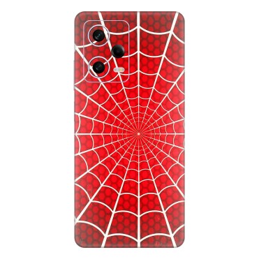 Xiaomi Redmi Phone Skins (All Models) - Classic Spidey Web - 3D Embossed Finish (L-115) Redmi Note 12 Pro 5G