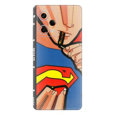 Xiaomi Redmi Phone Skins (All Models) - Superman Sutta - 3D Embossed Finish (L-130) Redmi Note 12 Pro 5G