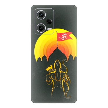 Xiaomi Redmi Phone Skins (All Models) - Lord Ram - 3D Embossed Finish (L-132) Redmi Note 12 Pro 5G