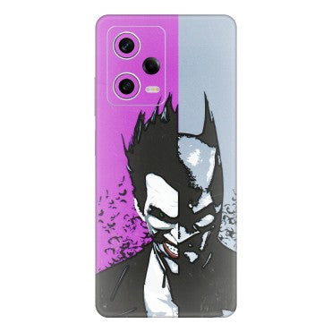 Xiaomi Redmi Phone Skins (All Models) - Batman & Joker - 3D Embossed Finish (L-143) Redmi Note 12 Pro 5G