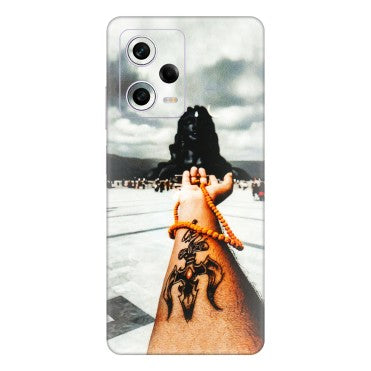 Xiaomi Redmi Phone Skins (All Models) - Jai Adiyogi Mahakaal - 3D Embossed Finish (L-164) Redmi Note 12 Pro 5G
