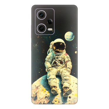 Xiaomi Redmi Phone Skins (All Models) - Astronaut in Space - 3D Embossed Finish (L-16) Redmi Note 12 Pro 5G