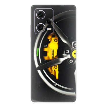 Xiaomi Redmi Phone Skins (All Models) - Ferrari Wheel Alloy - 3D Embossed Finish (L-173) Redmi Note 12 Pro 5G