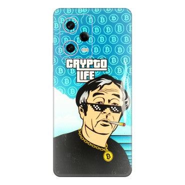Xiaomi Redmi Phone Skins (All Models) - Crypto Thug Life - 3D Embossed Finish (L-179) Redmi Note 12 Pro 5G