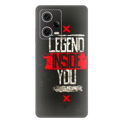 Xiaomi Redmi Phone Skins (All Models) - Legend Inside You - 3D Embossed Finish (L-186) Redmi Note 12 Pro 5G