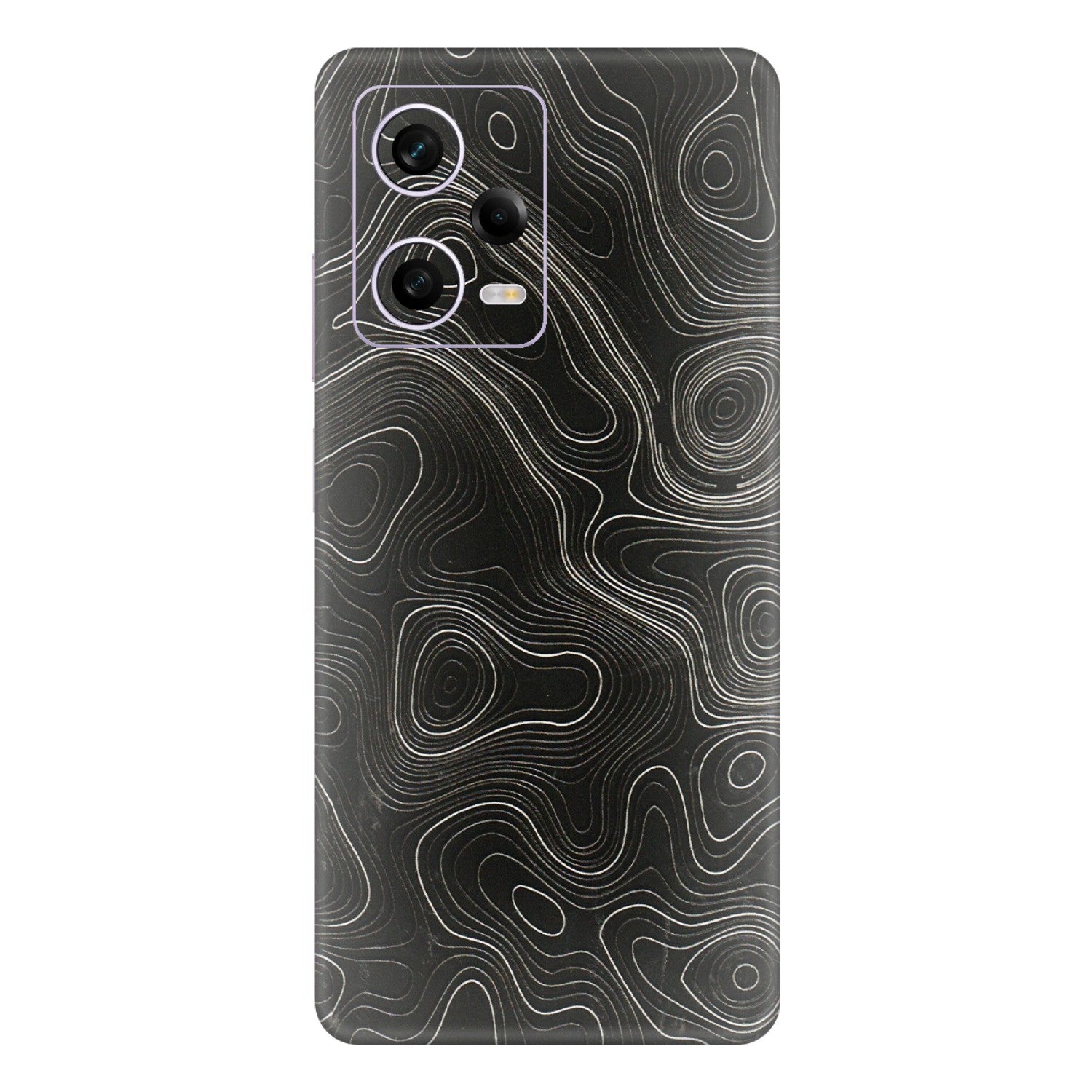 Xiaomi Redmi Phone Skins (All Models) - Black Swirl - 3D Embossed Finish (L-196) Redmi Note 12 Pro 5G