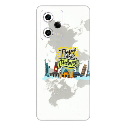 Xiaomi Redmi Phone Skins (All Models) - Travel Therapy - 3D Embossed Finish (L-199) Redmi Note 12 Pro 5G