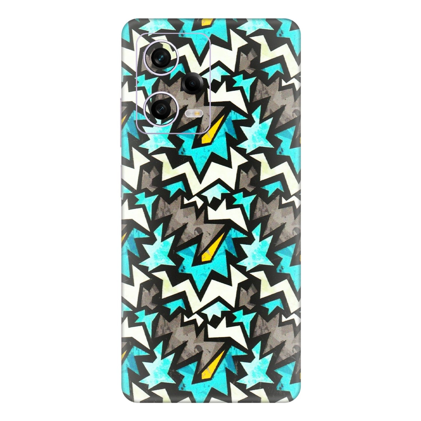 Xiaomi Redmi Phone Skins (All Models) - Funky Zig Zag - 3D Embossed Finish (L-223) Redmi Note 12 Pro 5G