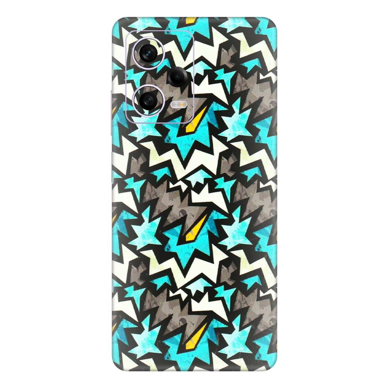 Xiaomi Redmi Phone Skins (All Models) - Funky Zig Zag - 3D Embossed Finish (L-223) Redmi Note 12 Pro 5G