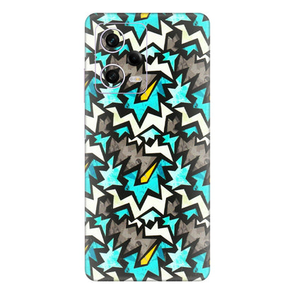 Xiaomi Redmi Phone Skins (All Models) - Funky Zig Zag - 3D Embossed Finish (L-223) Redmi Note 12 Pro 5G