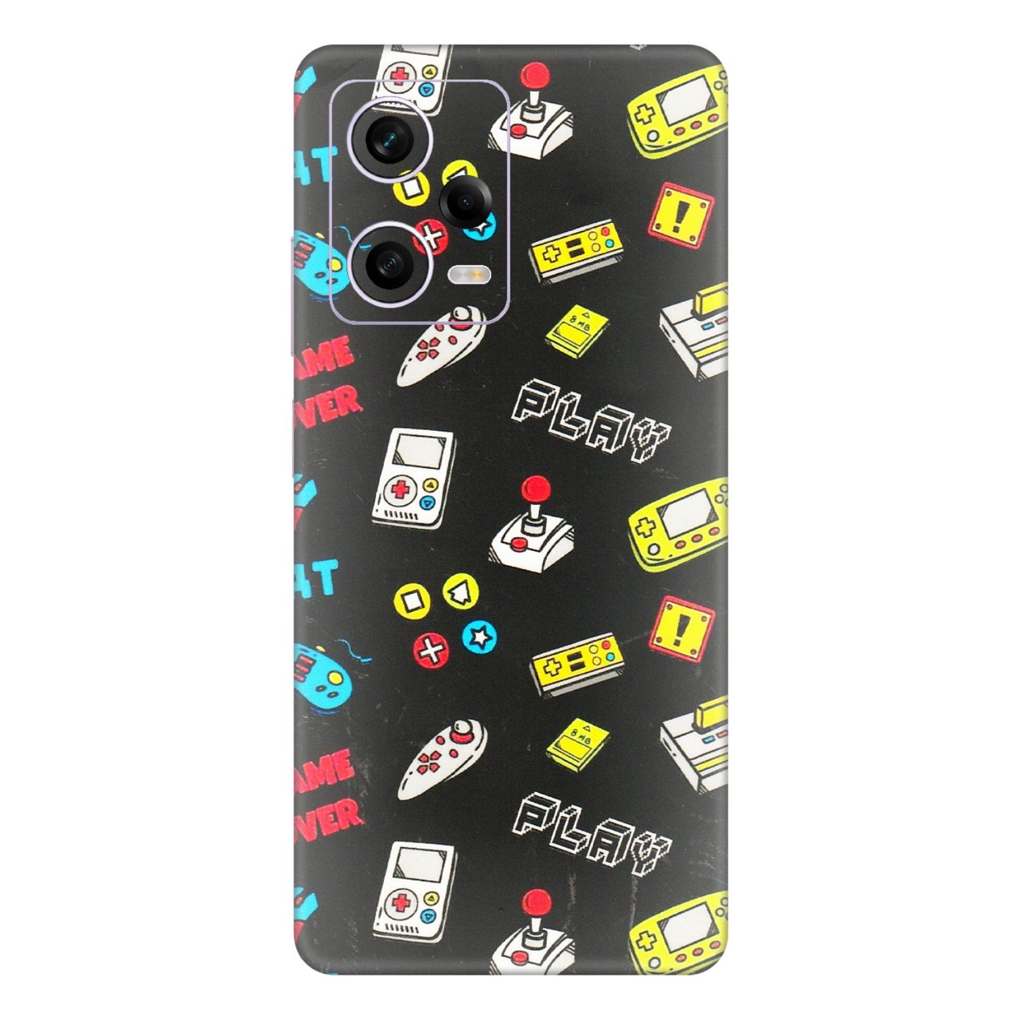 Xiaomi Redmi Phone Skins (All Models) - Gaming Doodles - 3D Embossed Finish (L-224) Redmi Note 12 Pro 5G