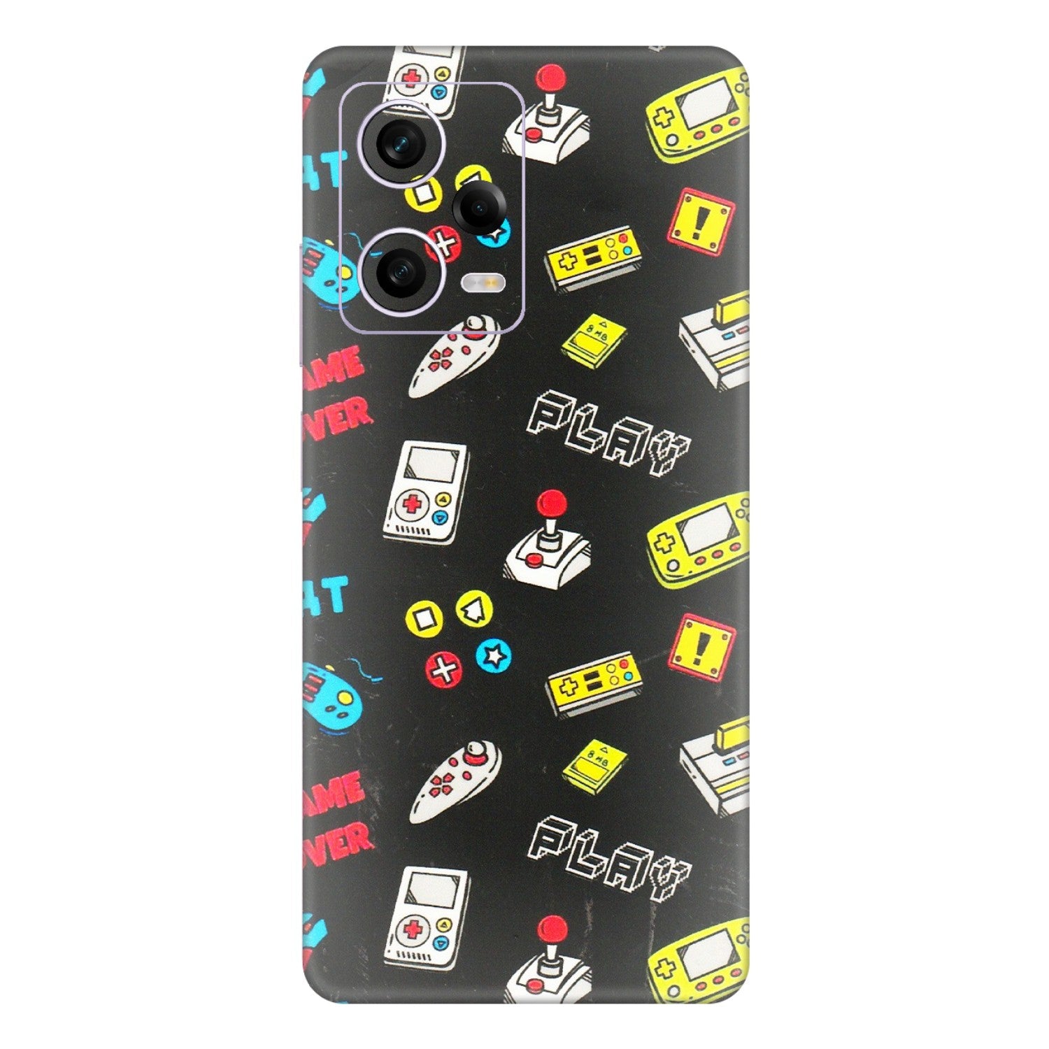 Xiaomi Redmi Phone Skins (All Models) - Gaming Doodles - 3D Embossed Finish (L-224) Redmi Note 12 Pro 5G