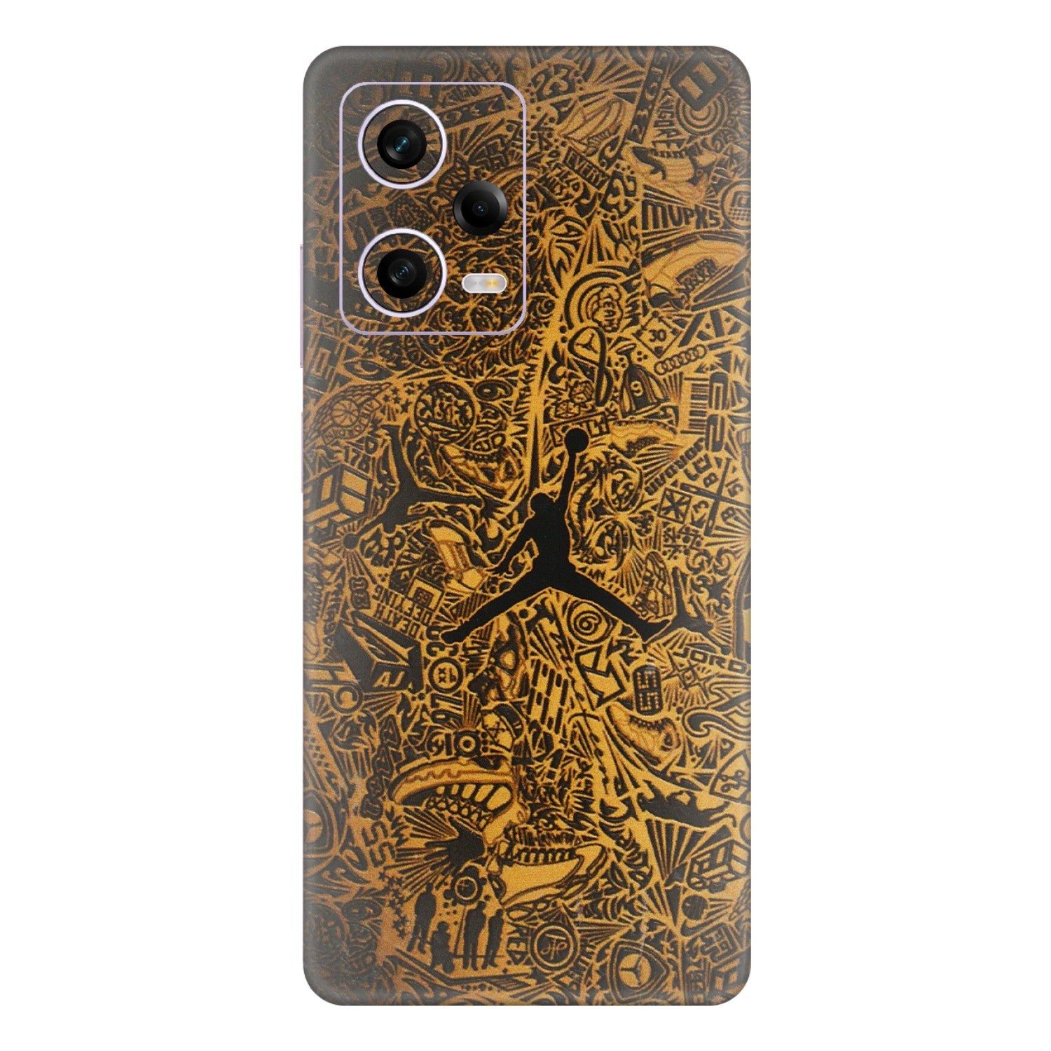 Xiaomi Redmi Phone Skins (All Models) - Premium Gold Basketball Player - 3D Embossed Finish (L-236) Redmi Note 12 Pro 5G