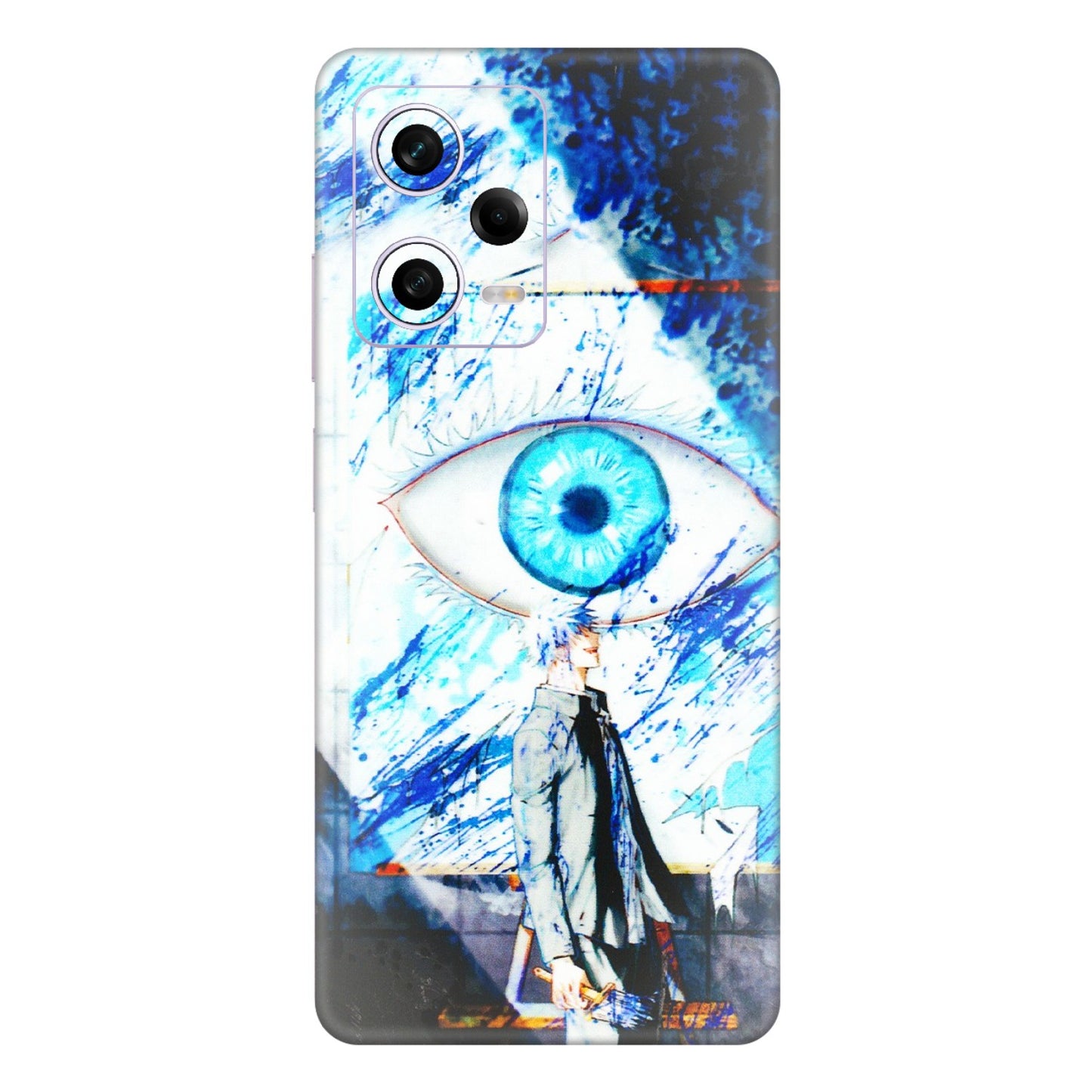 Xiaomi Redmi Phone Skins (All Models) - Gojo Satoru evil eye - 3D Embossed Finish (L-239) Redmi Note 12 Pro 5G