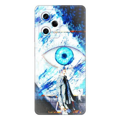 Xiaomi Redmi Phone Skins (All Models) - Gojo Satoru evil eye - 3D Embossed Finish (L-239) Redmi Note 12 Pro 5G