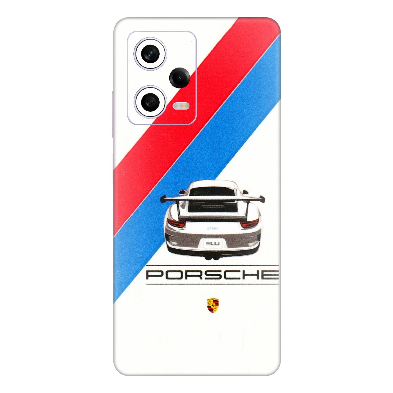 Xiaomi Redmi Phone Skins (All Models) - Porche Car Sober Logo - 3D Embossed Finish (L-248) Redmi Note 12 Pro 5G