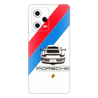 Xiaomi Redmi Phone Skins (All Models) - Porche Car Sober Logo - 3D Embossed Finish (L-248) Redmi Note 12 Pro 5G