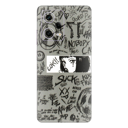 Xiaomi Redmi Phone Skins (All Models) - Never Have Love Anime - 3D Embossed Finish (L-260) Redmi Note 12 Pro 5G