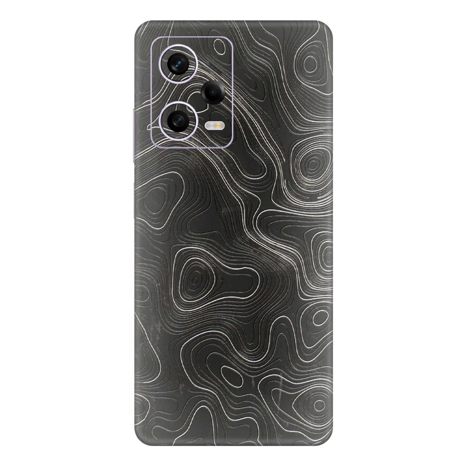 Xiaomi Redmi Phone Skins (All Models) - Abstract White Line Map - 3D Embossed Finish (L-269) Redmi Note 12 Pro 5G