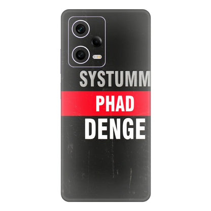 Xiaomi Redmi Phone Skins (All Models) - Systumm Phad Denge - 3D Embossed Finish (L-278) Redmi Note 12 Pro 5G