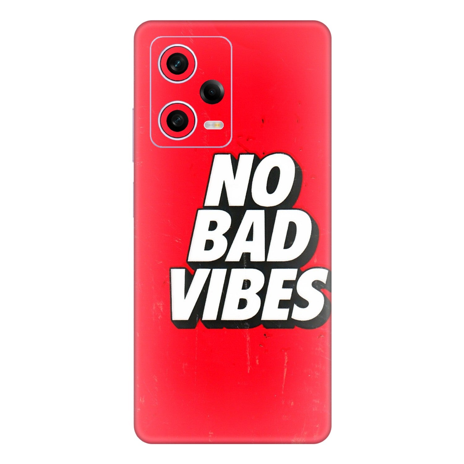 Xiaomi Redmi Phone Skins (All Models) - No Bad Vibes - 3D Embossed Finish (L-280) Redmi Note 12 Pro 5G